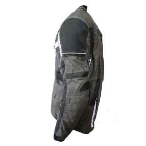 Veste en cuir respirante et coupe-vent pour moto tout-terrain toutes saisons pour hommes - Product Image 2