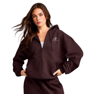 Sweat-shirt à capuche à manches longues pour femme, pull décontracté en polaire, vêtements de sport doux, confortables et chauds pour tous les jours, personnalisable OEM ODM - Product Image 1