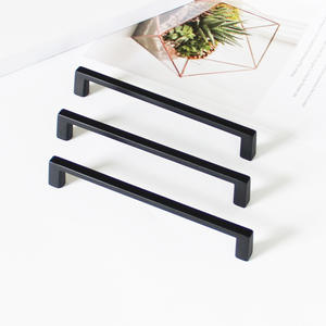 Modern Zinc Alloy Matte Black Pull <b>Cabinet</b> Drawer Handle Minimalist Furniture Handle for Kitchen Bathroom Bedroom Dining Room - Product Image 4