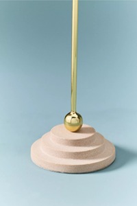 Ensemble de bougeoirs modernes nordiques coniques, en métal géométrique minimaliste avec base en marbre, pour la décoration de table d'événements du Golfe - Product Image 3