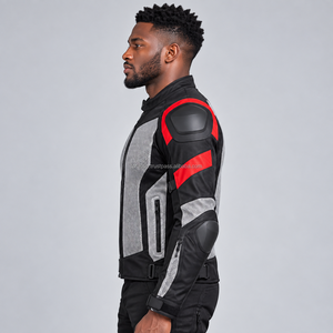 Chaqueta de malla para motociclistas con paneles de malla transpirable, acolchado protector, costuras duraderas y construcción ligera para motocicleta - Product Image 3