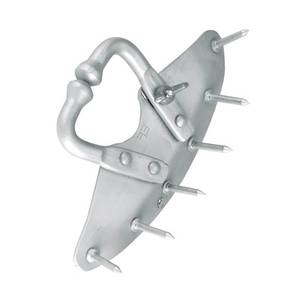 Détartreur de veaux réglable et réutilisable en métal galvanisé avec plaque de protection et pointes - Outil professionnel anti-sucette pour le sevrage du bétail - Product Image 5