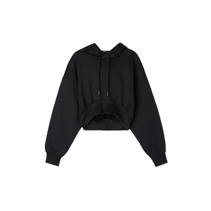 Sudaderas Cortas con Logotipo Personalizado para Mujer, Venta al por Mayor, OEM, Sudadera Corta de Forro Polar Grueso, Precio de Fábrica, Sudadera Corta con Estampado Personalizado para Mujer - Product Image 2
