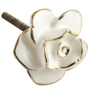 Poignée de tiroir décorative élégante en acier inoxydable et céramique, la plus vendue, pour armoires de cuisine et décoration intérieure - Product Image 1