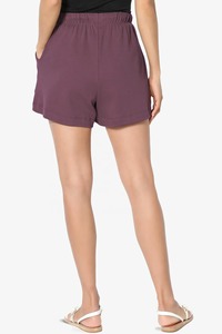 New Arrival Customized Colors Summer Regular Fit <b>Women</b> Casual <b>Shorts</b> Breathable Elastic Waist Quick Dry Eco-Friendly High - Product Image 2