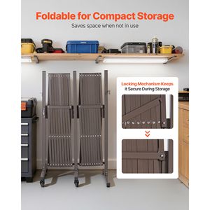 Barriera di Sicurezza Portatile Pieghevole Espandibile a Doppio Lato da 20FT con Ruote Bloccabili - Prodotti per la Sicurezza - Product Image 6