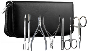 14pcs Luxurious Stainless Steel Manicure <b>Pedicure</b> <b>Set</b> Man Woman Beauty Care Kit Made in China - Product Image 5