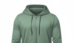 บริการขายส่ง OEM เสื้อผ้าผู้ชายไซส์ใหญ่สั่งทำได้ สีพื้น ผ้าฝ้ายฟลีซ 100% เสื้อผ้ากีฬาโอเวอร์ไซส์แบบมีซิปเต็มตัว - Product Image 3