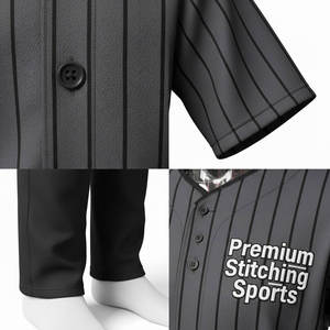 Nouveaux uniformes de baseball personnalisés en gros pour hommes et uniformes de baseball respirants pour l'extérieur en promotion - Product Image 6