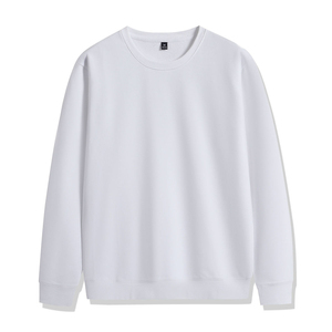 Custom Unisex 100% Cotton <b>Thick</b> <b>Fleece</b> Winter Oversized Heavyweight 3D Embossed Embroidered Plain Dyed Crewneck Sweatshirts - Product Image 6
