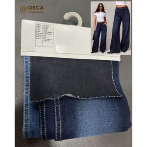 13.5oz Selvedge Denim <b>Fabric</b> 100% Cotton Raw Shrink-Resistant PU Coated Woven Yarn Dyed Medium <b>Weight</b> Crosshatch Slub Dark Blue - Product Image 3