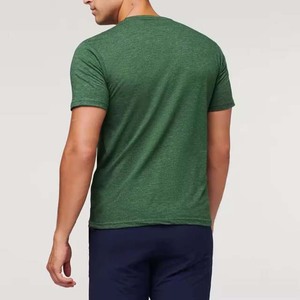 T-shirt respirant pour homme, col rond, couleur unie, coton, manches courtes, qualité supérieure, style streetwear, vêtements d'été, coupe ajustée, chemises pour homme - Product Image 4