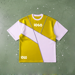 เสื้อยืดปักลายแบบ OEM สไตล์วินเทจ ประดับด้วยคริสตัล พิมพ์ลายด้วยเทคนิค DTG ล้างสีแบบ Acid Wash ให้ดูซีดจางแบบโดนแดด สำหรับผู้ชาย - Product Image 2