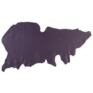 Cuir véritable grainé violet foncé pour la fabrication de sacs à main, chaussures, portefeuilles et projets de création originaux de qualité supérieure. - Product Image 2