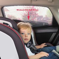 Parasol Universal para Ventana Lateral de Coche, 2 Piezas, Protege a tus Hijos de las Quemaduras Solares, Diseño de Doble Capa, Compatible con la Mayoría de los Vehículos