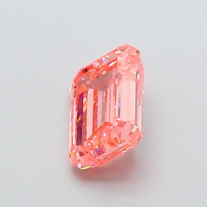 Diamant rose vif fantaisie taille émeraude de 2,12 carats, CVD, clarté VS2, polissage excellent, pierre cultivée en laboratoire, pour bijoux sur mesure - Product Image 2