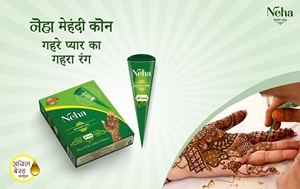 Neha Natural Henna Disposable Cone Premium Herbal Mehndi Long Lasting Stain Wholesale Manufacturer - Product Image 3