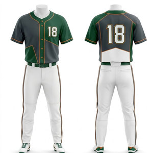 Tenue d'équipe de baseball 2026 pour hommes – Maillot et pantalon personnalisés, confortables et athlétiques avec tissu performant anti-humidité - Product Image 1