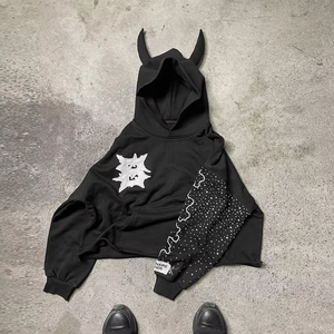 Wholesale Cotton Hoodies Custom Printed Embroidered Oversized Pullover Sweatshirt Unisex Private Label OEM ODM Supplier - Product Image 1