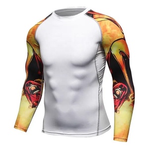 Rashguard personnalisé 2026 pour hommes, manches longues, sublimation sur mesure, BJJ MMA, respirant, vente en gros - Product Image 6