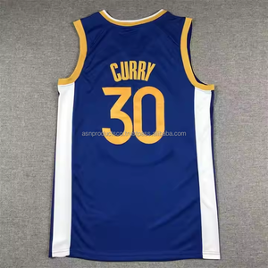 Maille à séchage rapide en vrac Golden Stephen Curry 30 Poole 3 broderie cousue maillots d'uniforme de basket-ball personnalisés noirs - Product Image 5