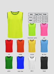 Reversible Polyester Mesh <b>Bib</b> Breathable Sleeve Football Vest for Adults for School <b>Training</b> and Soccer Wear - Product Image 6
