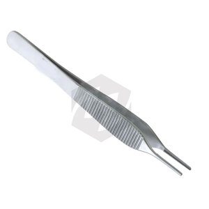Pinces à tissus de 4 3/4 po avec pointes de 1,5 mm – Outil chirurgical de préhension et de manipulation – Instruments vétérinaires - Product Image 3