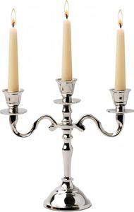 Candélabre en fer fait main à trois bras, motif licorne, argenté, pour bougies, décoration de mariage et de maison, porte-bougie en métal durable - Product Image 5