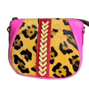 2025 New Design Bohemian Cowhide <b>Leather</b> <b>Messenger</b> <b>Bag</b> for Women Handmade Recycled Zipper Closure Multi-Season Summer Spring - Product Image 1