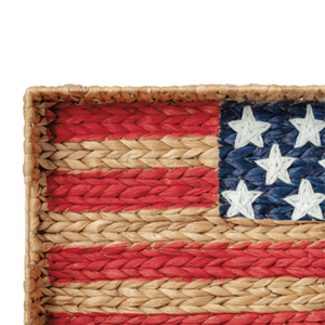 Cesta de Jacinto de Agua Pintada con la Bandera de EE. UU., Cesta de Almacenamiento Grande para Decoración del 4 de Julio, Venta al por Mayor desde Vietnam - Product Image 3