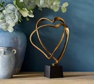 Indoor <b>Decor</b> Metal Sculpture <b>Decorative</b> Showpiece Figurine Home Living Room Office <b>Table</b> <b>Decor</b> Interior Accent - Product Image 5