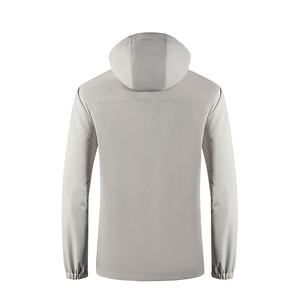 Sweat à capuche personnalisé blanc avec propre impression et logo Sweat à capuche imprimé extérieur léger 2025 - Product Image 2