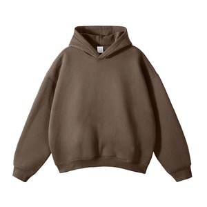 Sweat à capuche personnalisé avec logo brodé, coupe classique, en molleton de coton biologique, poche kangourou, nouveau - Product Image 5