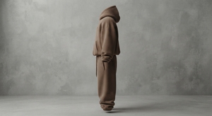 Ensemble de survêtement en polaire sherpa pour homme, sweat-shirt à capuche et pantalon de jogging, coupe ample, streetwear d'hiver, vêtements d'extérieur - Product Image 2