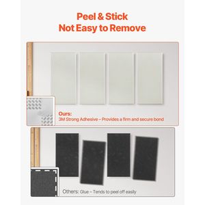 4 Pannelli Acustici Autoadesivi da 2 Pollici di Spessore, 23,6 X 11,8 Pollici, Pannelli Fonoassorbenti in Fibra di Vetro per Pareti - Product Image 3