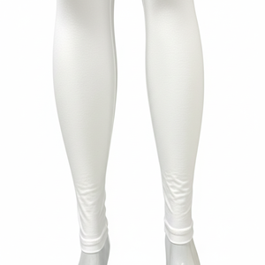 Leggings de yoga et de fitness de haute qualité pour l'entraînement, couleur unie, taille haute, en coton/bambou, respirants, avec taille élastique - Product Image 4