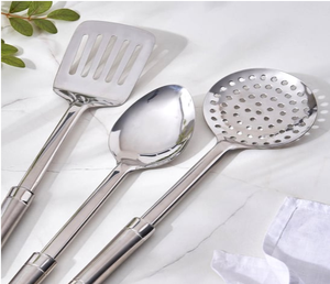 Stainless Steel Eco-friendly Modern Stylish <b>Art</b> Decor Kitchenware Set Cooking Spatula Soup Spoon At good price - Product Image 6