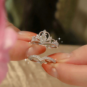 14k 18k Gold Plated Diamond <b>Ring</b> Customized Design 925 Sterling <b>Silver</b> <b>Ring</b> Original Diamond Wedding for Women CVD Diamond <b>Ring</b> - Product Image 5