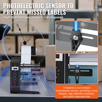 Distributeur automatique d'étiquettes, séparateur d'étiquettes, largeur 0,6 po, longueur 4,9 po/151 mm, largeur 0,1 po, longueur 5,9 po/310 mm, machine à séparer les étiquettes