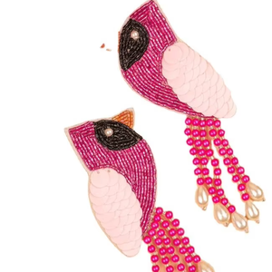 ต่างหูเม็ดกลมลูกปัดดีไซน์คลาสสิกประดับเลื่อมและลูกปัดสำหรับผู้หญิงเด็กผู้หญิงเครื่องประดับแฟชั่นทำด้วยมือปักจากอินเดีย - Product Image 1