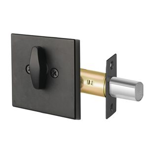 Single Cylinder Deadbolt Lock <b>Square</b> <b>Keyed</b> 1 Side Full Metal Fits Standard Size Interior & Exterior Doors - Product Image 6