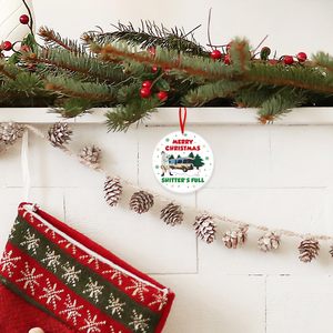 Adorno con estampado divertido de vacaciones navideñas |   Adornos Navideños para Autocaravanas, Decoración Colgante para Árbol de Navidad, Venta al por Mayor - Product Image 2