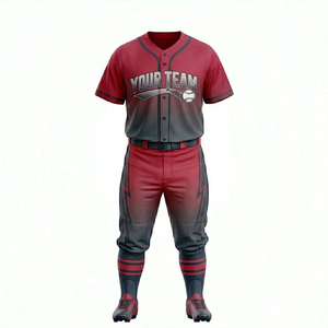 Dernier design, nouveau style, uniforme de baseball à manches courtes imprimé et respirant, qualité supérieure, couleur unie, en vente en ligne - Product Image 5