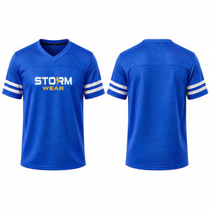 Camiseta de Fútbol Americano de Malla de Manga Corta con Número y Logotipo, Camisetas para Práctica y Juego, Protección UV, Transpirable, para Fanáticos, 2026 - Product Image 3