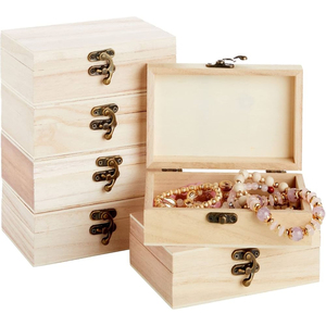 <b>Wooden</b> Jewelry <b>Box</b> With Brass Inlay Solid Sheesham Wood Jewelry Organizer <b>Box</b> Vintage <b>Carving</b> Trinket Keepsake <b>Box</b> Bulk Supplies - Product Image 5