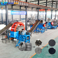 Machine de recyclage de pneus usagés efficace de 5 à 10 tonnes par heure, usine de granulation de pneus usagés, broyeur de pneus à vendre