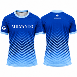 เสื้อพิคเคิลบอลแบบสั่งทำพิเศษสำหรับผู้ชายและผู้หญิง เสื้อพิคเคิลบอลสำหรับกีฬาแพดเดิล ผลิตด้วยเทคนิคการพิมพ์แบบซับลิเมชั่น ผู้ผลิตชุดทีมพิคเคิลบอล - Product Image 1