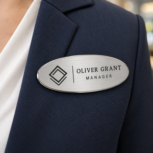 Placa de Identificación Metálica Personalizada para Uniformes de Personal, Logotipo Personalizado, Fabricante OEM al por Mayor - Product Image 4