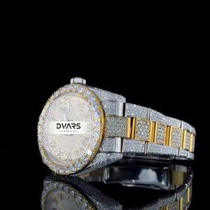 Montre en Moissanite Diamantée, Montres de Luxe Entièrement Automatiques VVV en Moissanite Diamantée - Product Image 4