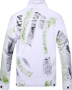 Veste en jean décontractée pour homme, 100 % coton, haute qualité, avec logo personnalisé sur le devant, respirante, écologique, séchage rapide, pour l'extérieur, vente en gros - Product Image 2